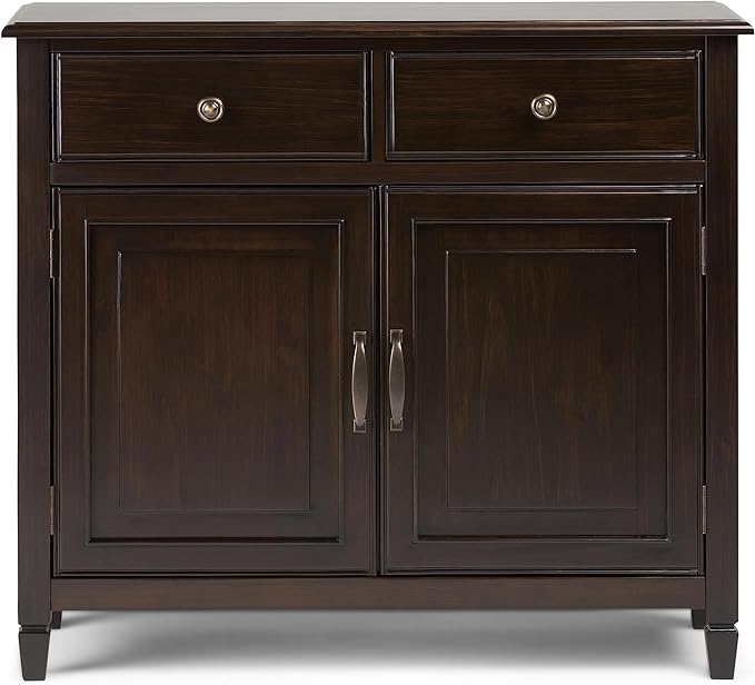 SIMPLIHOME Connaught SOLID WOOD 40 Inch Wide Traditional Entryway Storage - Image 9