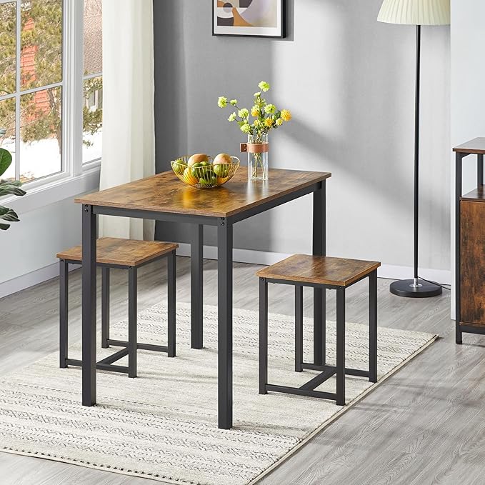 Yaheetech Industrial Dining Kitchen Table Set - Image 2
