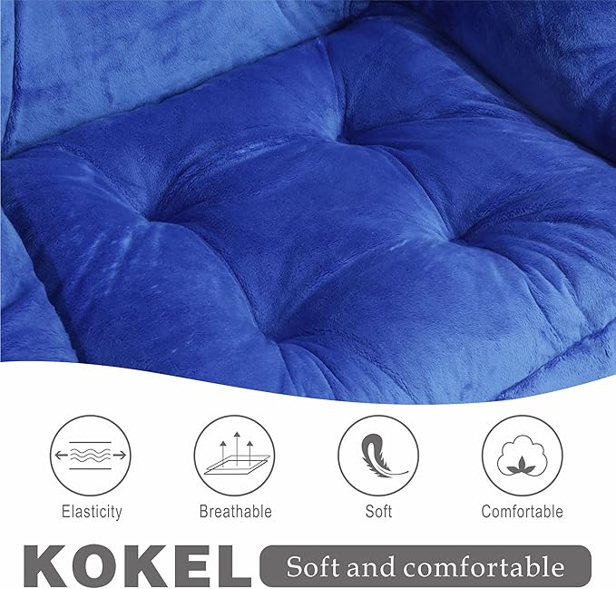 Kokel Lazy Chair with Folding Ottoman, Living Room Chairs - Image 5