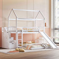Ball & Cast Twin Over Twin Size House Bunk Bed by BallCast