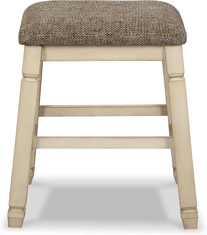 Signature Design by Ashley Bolanburg Farmhouse 24" Counter Height Upholstered - Image 7