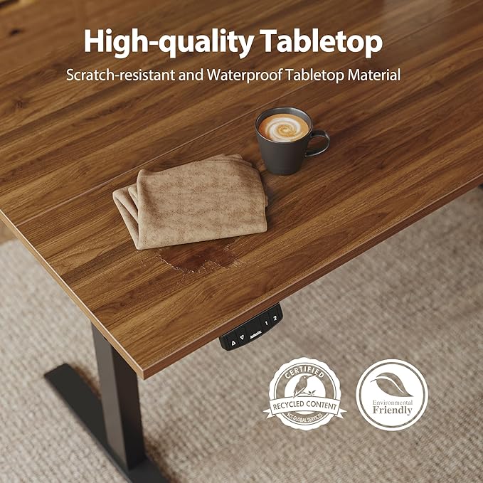 Agilestic Electric Standing Desk, 48 x 24 Inches Height Adjustable Desk - Image 4