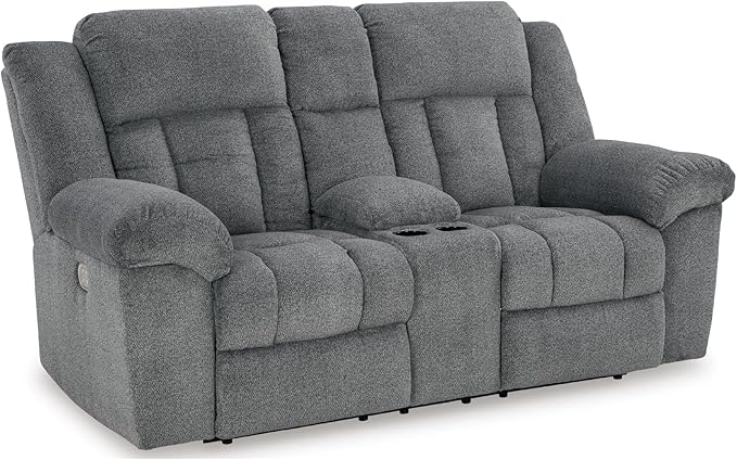 Signature Design by Ashley Tip-Off Modern Wall Hugger Power Reclining Loveseat by SignatureDesignbyAshley