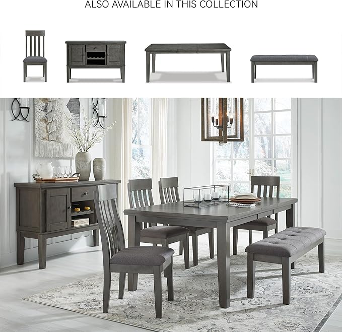 Signature Design by Ashley Hallanden Modern Slat Back 18.63" Dining Room Chair - Image 6