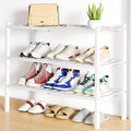 Smiry Shoe Rack, 3 Tier Small Bamboo Shoe Organizer, Stackable Free Standing by Smiry