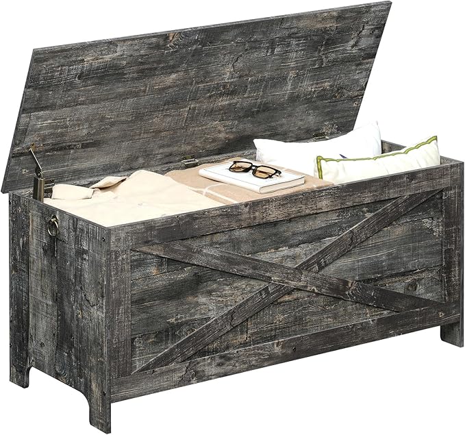 43.3" Toy Chest, Sturdy Entryway Storage Chest - Image 8