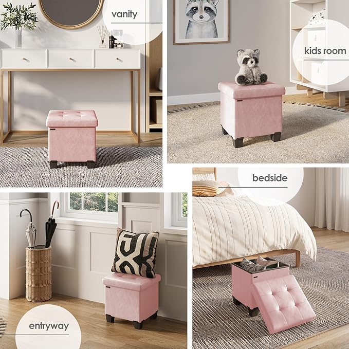 STORAGEBUD Storage Ottoman Cube - Image 4