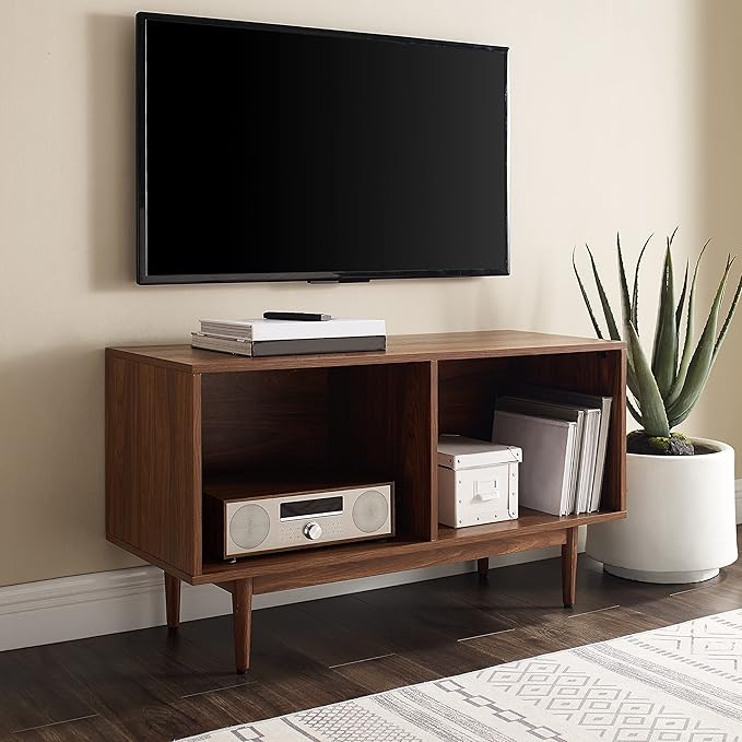 Crosley Furniture Liam Medium Vinyl Record Storage TV Stand and Entertainment - Image 9