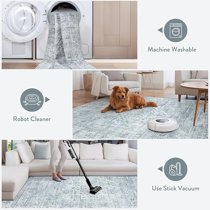 LIVEBOX Washable Area Rug 6x9 Rugs - Image 3