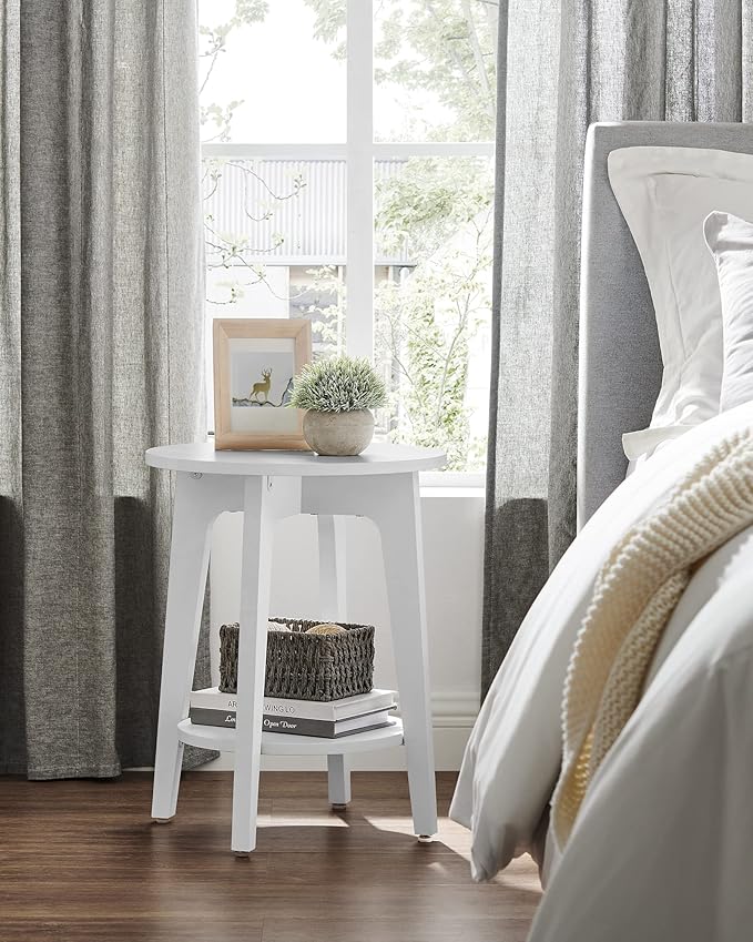 VASAGLE Side Table, Small Round End Table - Image 8