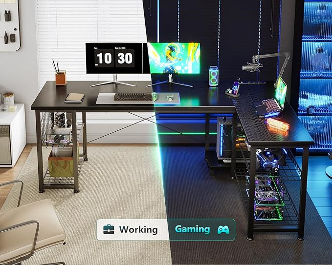 Casaottima 59 Inch L Shaped Gaming Desk - Image 8