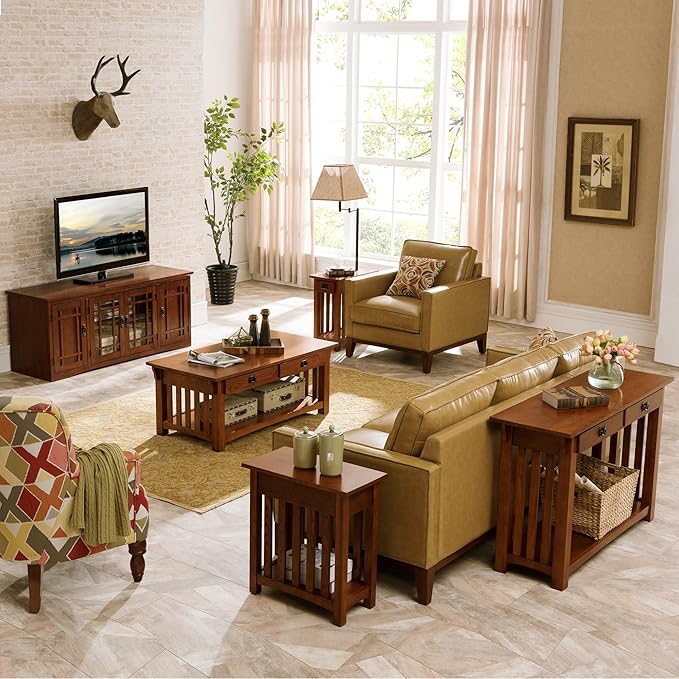 Leick Home Mission Impeccable Coffee Table, Solid Wood - Image 6