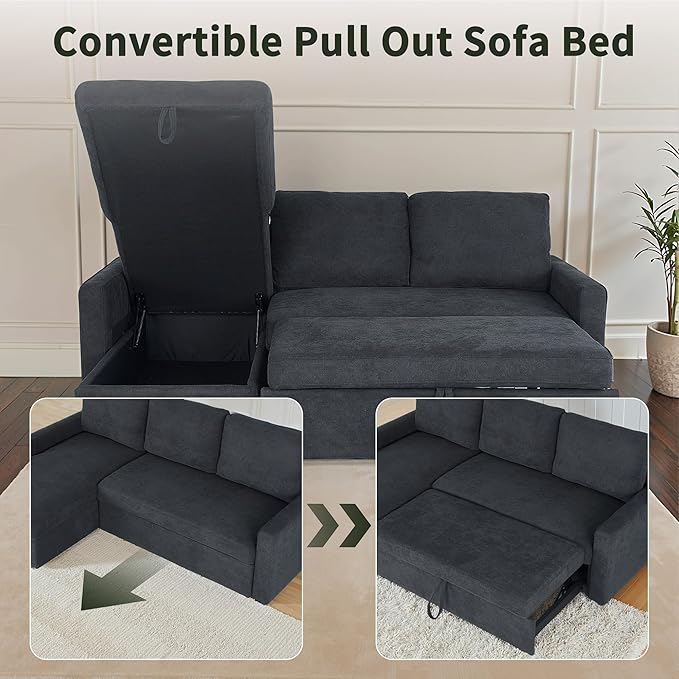 83" Pull Out Sleeper Couch - Image 3