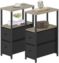 TUTOTAK Small Narrow End Table, Side Table, Nightstand by WelcometotheTUTOTAKHome