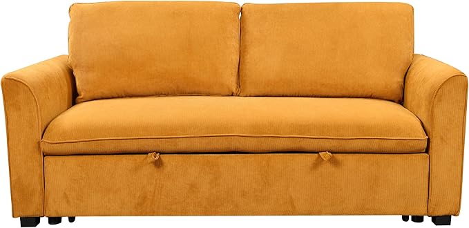 Queen Size Convertible Loveseat Sofabed 3 in 1 Convertible Sleeper Sofa Bed - Image 4