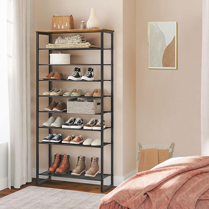 HOOBRO 10-Tier Shoe Rack, 29.5" L Shoe Storage Organizer, Large Capacity Shoe - Image 4
