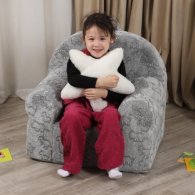 Dinosaur Glow in The Dark Kids Sofa - Image 5