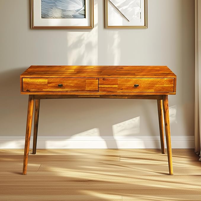 Acacia Lagom 48" Solid Wood Work Desk - Image 8