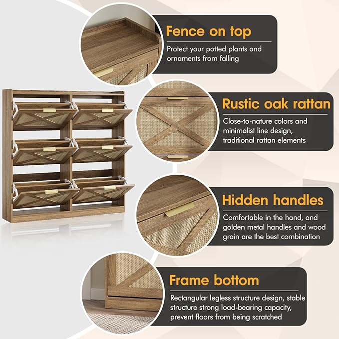 Maupvit Large Shoe Storage Cabinet - Image 4