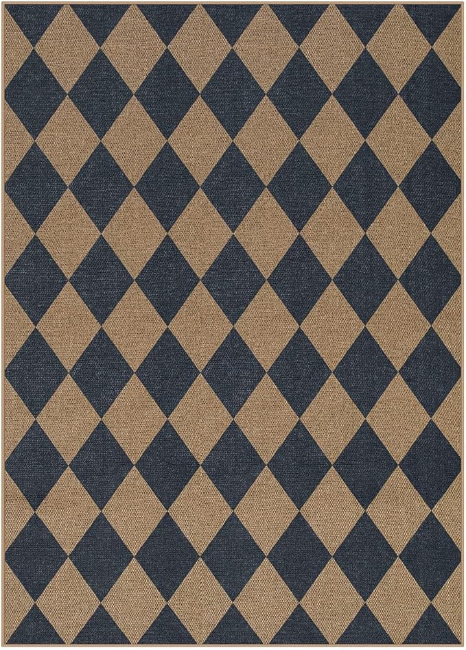 Lahome Checkered Easy Jute Washable Rug, 5x7 Area Rugs - Image 6