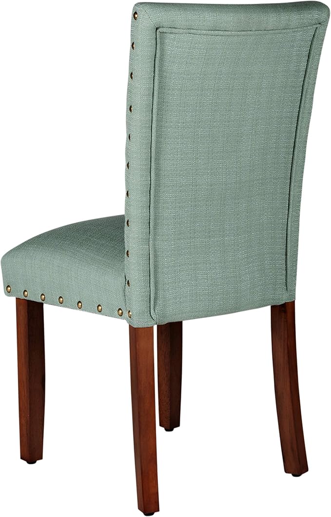 HomePop Home Decor | Classic Upholstered Parsons Dining Chairs | Set of 2 - Image 5