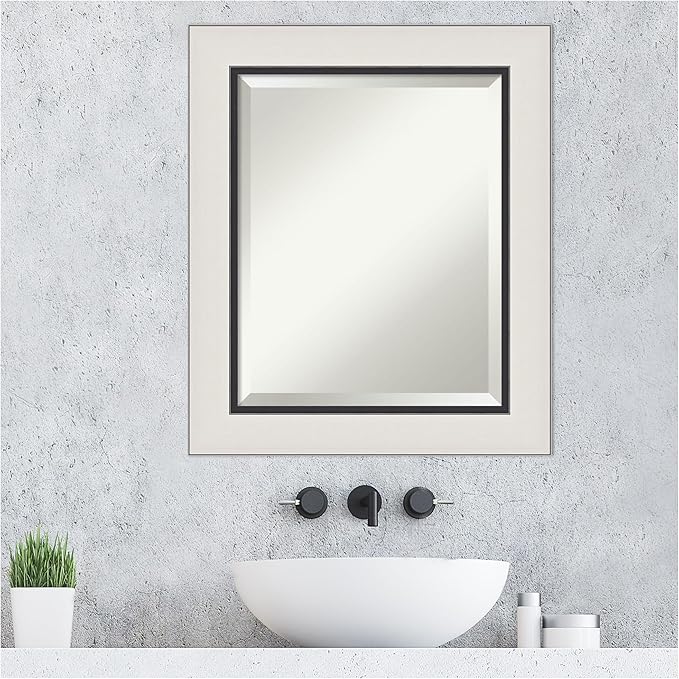Amanti Art Silver Bathroom Mirror - Image 7