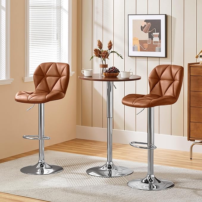 Yaheetech Barstools Set of 2, Modern Kitchen Island Stools - Image 4