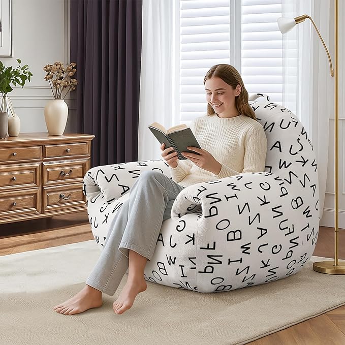 DAICO Bean Bag Chairs for Adults Comfy Bean Bag Sofa Chair - Image 3