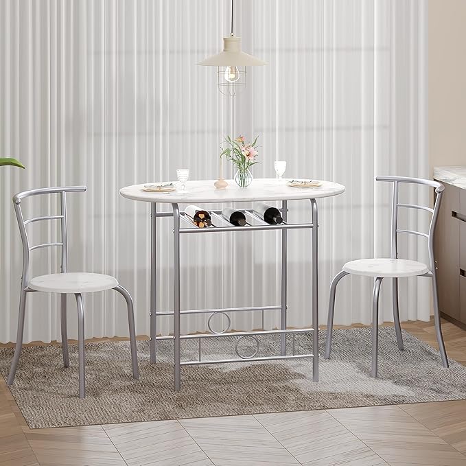 VECELO 3-Piece Dining Table Set - Image 6