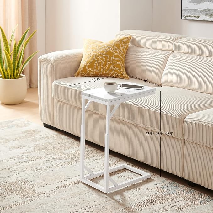 C-Shaped End Table, Small Sofa Table - Image 2