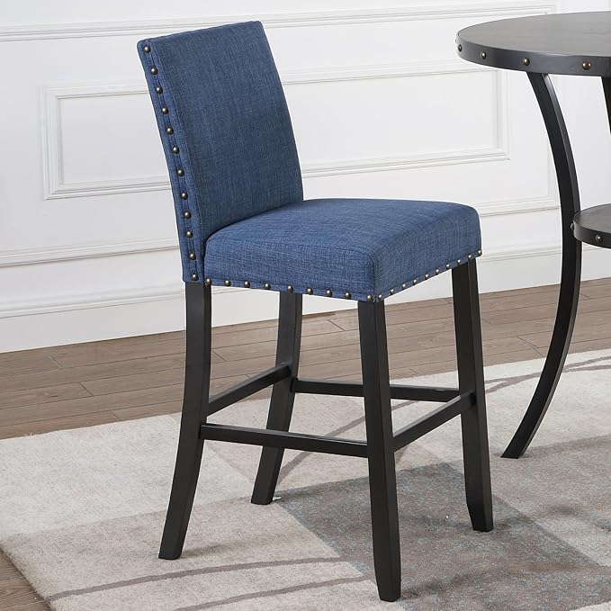 Roundhill Furniture Biony Fabric Bar Stools by RoundhillFurniture