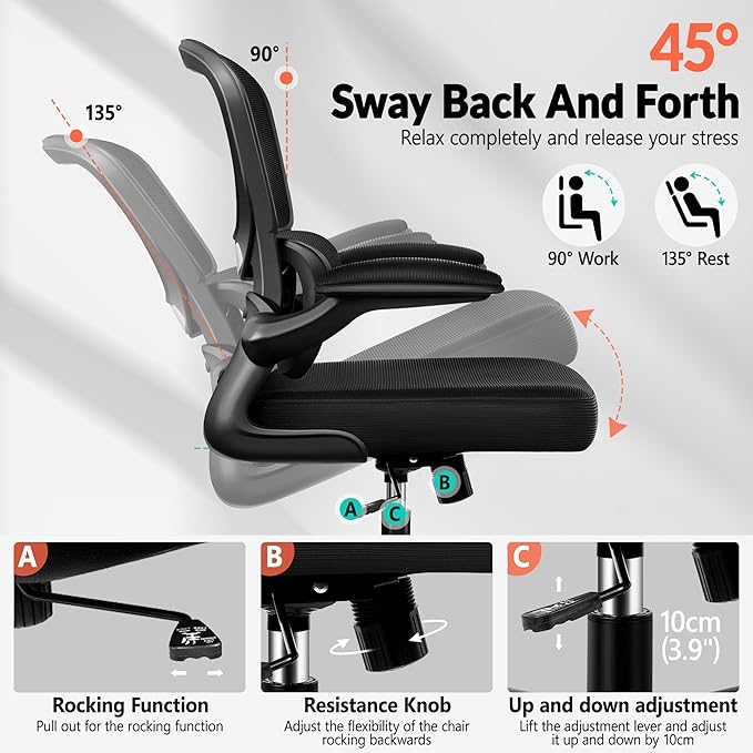 Home Office Desk Chair, Ergonomic Office Chair - Image 5