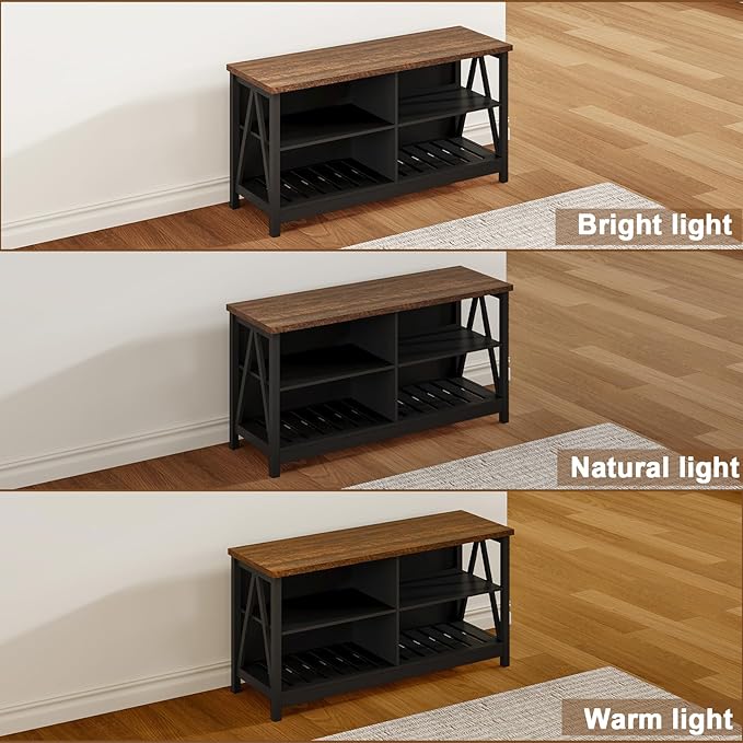 ChooChoo Farmhouse TV Stand for TVs up to 55 Inch, Modern Entertainment Center - Image 9