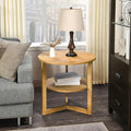 MODERION Large Round End Table, Rustic Beside Table by MODERION-YourHomeSoulMate