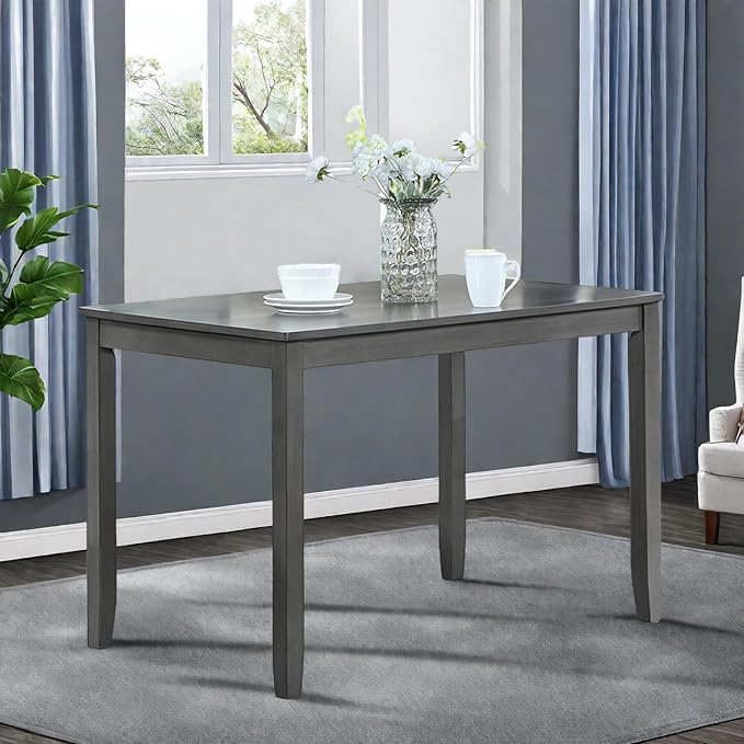 Dining Table for 4, Wooden Rectangular Kitchen Table by Outdoorchairs