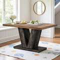 NicBex 47" Dining Table for 4 People, Farmhouse Dinner Table Small Dining Room by NicBex