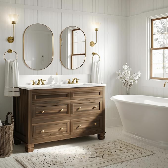 ANDY STAR Brass Bathroom Mirror - Image 8