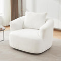 Merax Modern 360° Chenille Swivel Barrel Chair by Merax