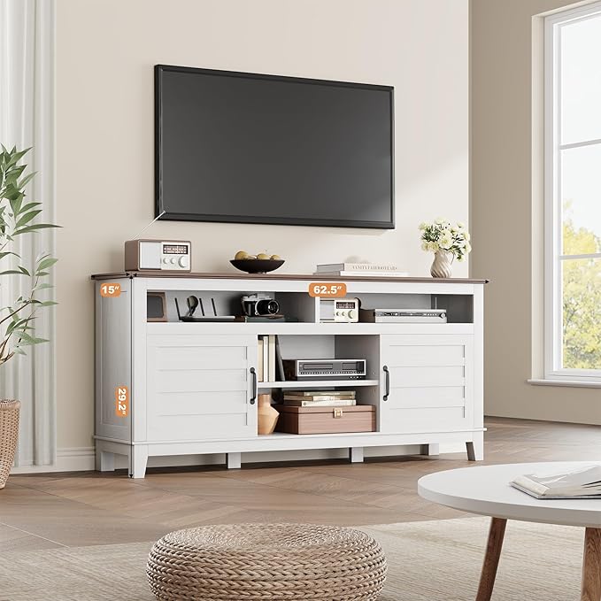 GarveeHome TV Stand for 63 in, Entertainment Center - Image 2