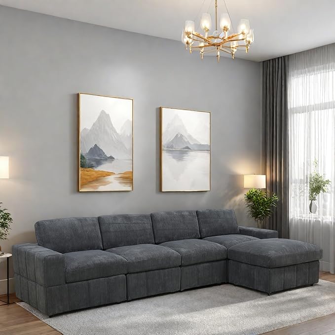 L Shaped Sectional Couches for Living Room, Modular Sectional Couch - Image 4