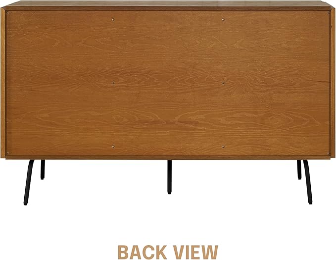 NTC MOSSIC Sideboard with 2 Doors and 3 Drawers, Buffet Cabinet with Natural - Image 5