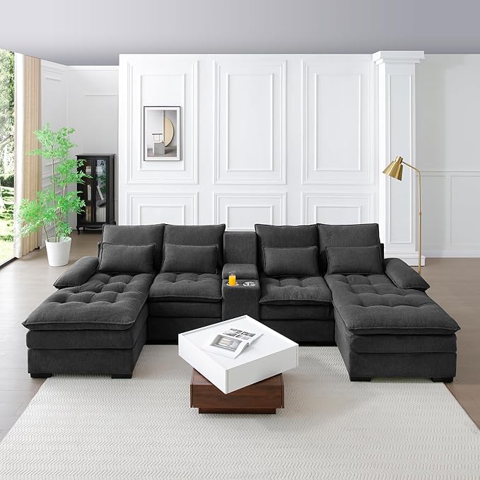 130" U-Shaped Sectional Sofa by FAVSH