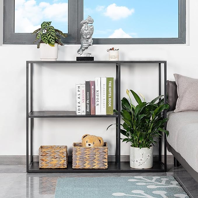HDANI Console Table, Narrow Entryway Table, 3 Tier Metal Hallway Table - Image 7