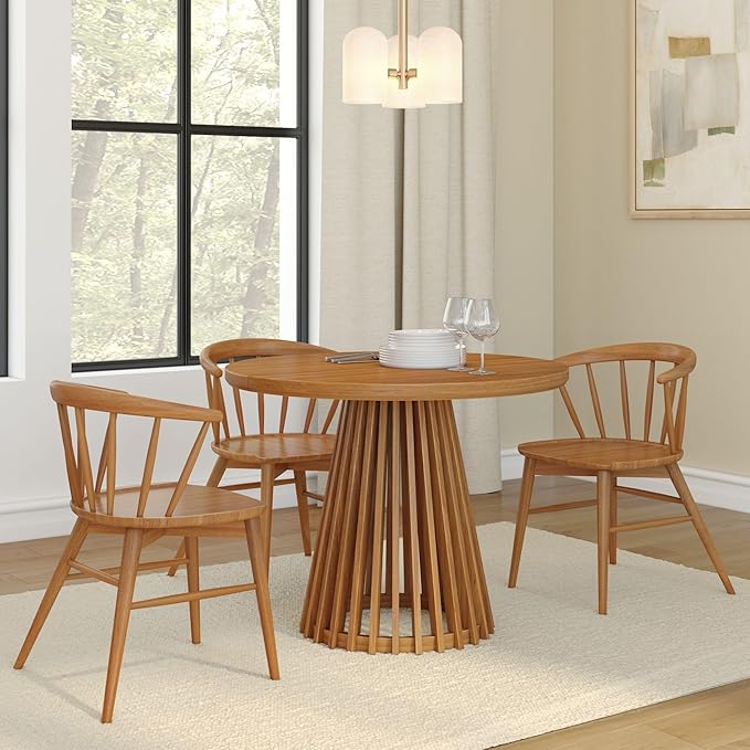 Plank+Beam Lido Round Dining Table, Minimalist Kitchen Table - Image 6