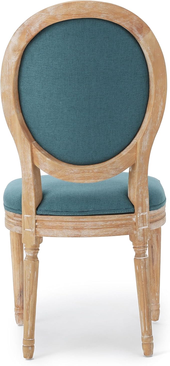 Christopher Knight Home Phinnaeus Fabric Dining Chairs, 2-Pcs Set, Dark Teal - Image 10