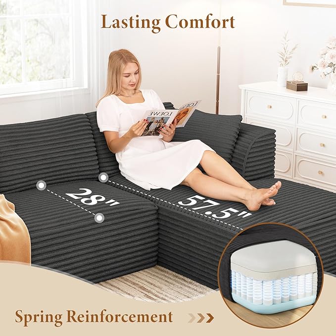 Vesgantti 106" Modular Sectional Sofa - Image 3