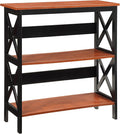Convenience Concepts Oxford 3 Tier Bookcase, Cherry / Black by ConvenienceConcepts
