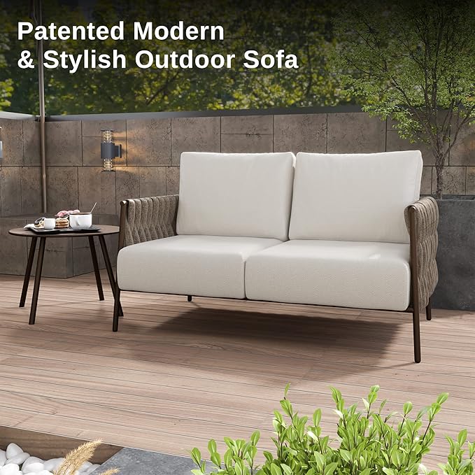 EAST OAK Life Chatter Loveseat, Outdoor Furniture, Deep Seating - Image 6
