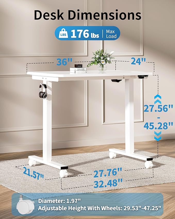 Okin Small Electric Standing Desk - Image 2