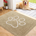 OLANLY Door Mat for Muddy Dog Paws 40x32, Ultra Absorbent Chenille Mud Doormat by OLANLY